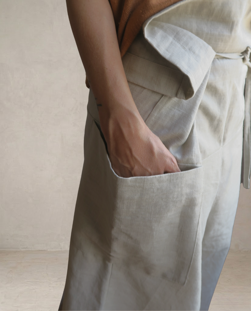 Pantalón Culotte Beige