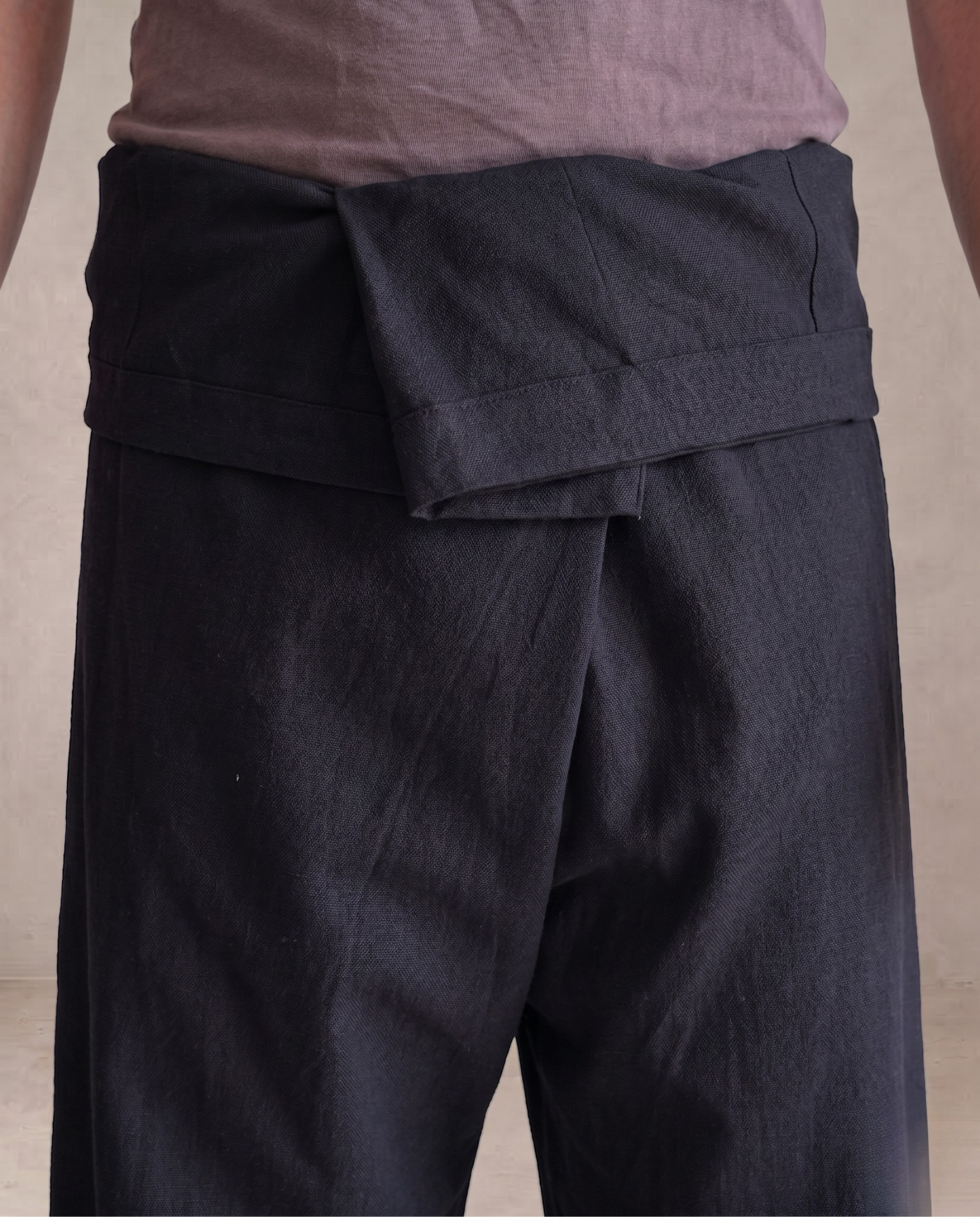 Pantalón Wrap azul
