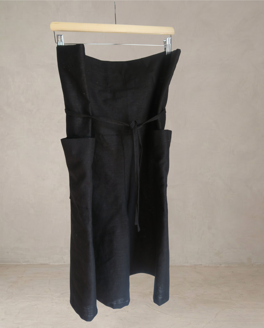Pantalón Culotte lino negro