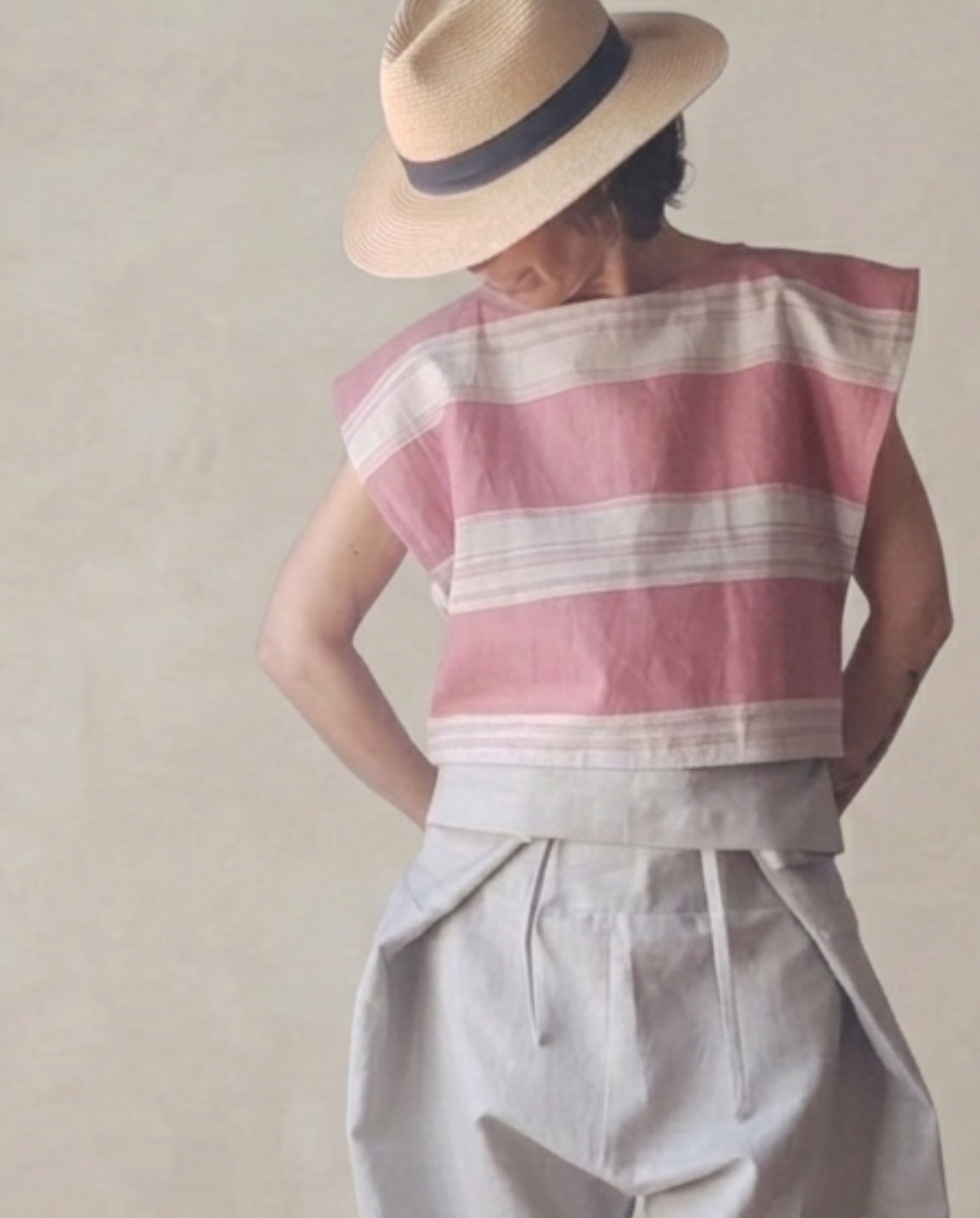 Top rayas Coral