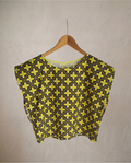 Top crop retro amarillo