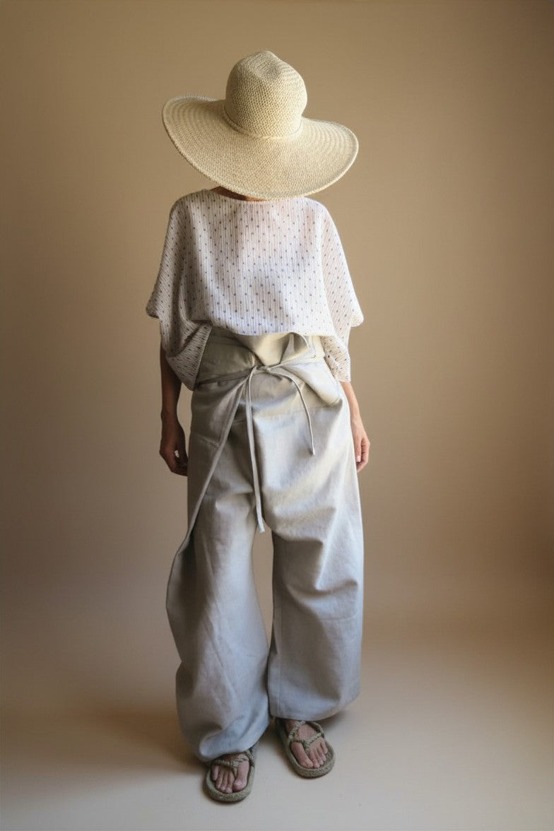 Pantalón Wrap beige