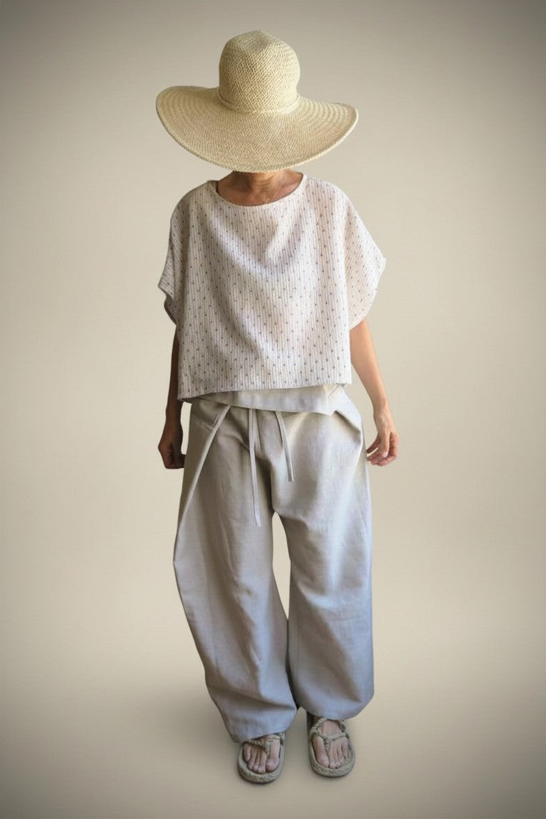 Pantalón Wrap beige