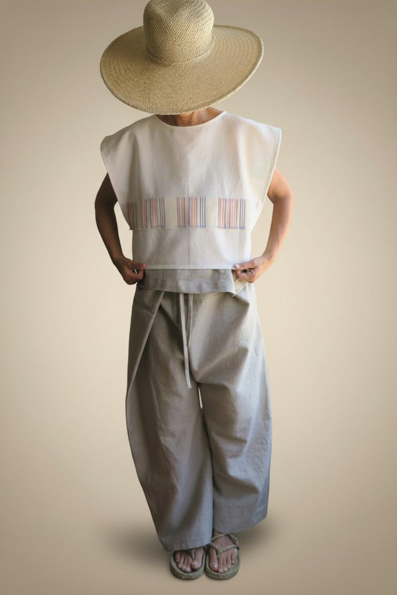 Pantalón Wrap bisonte