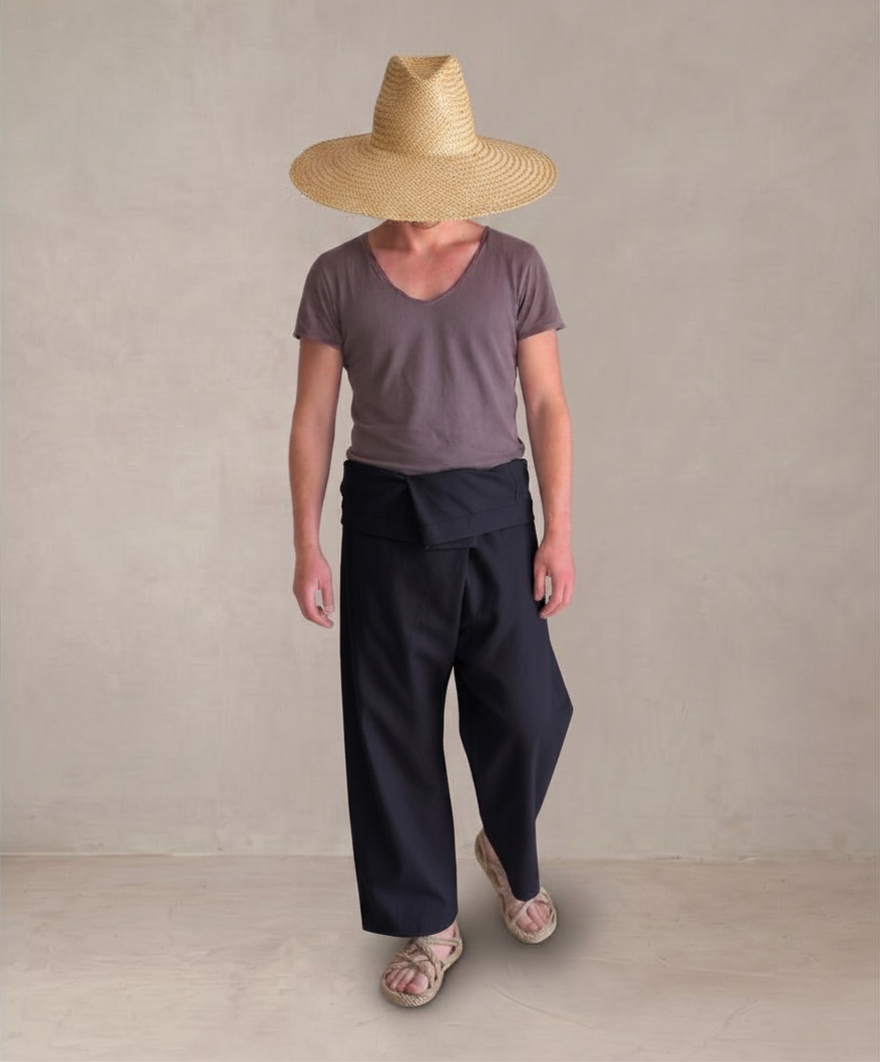 Pantalón Wrap azul