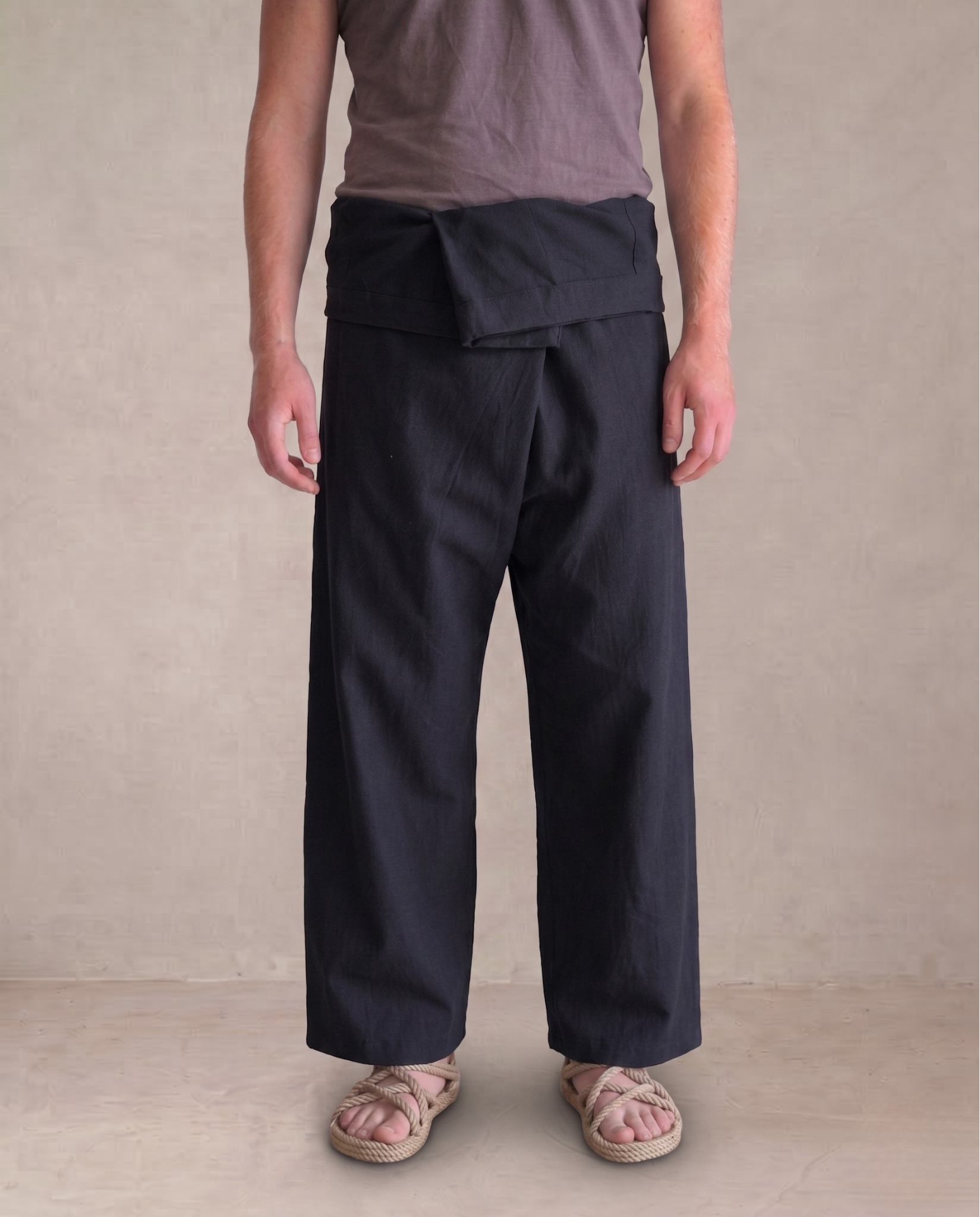 Pantalón Wrap azul