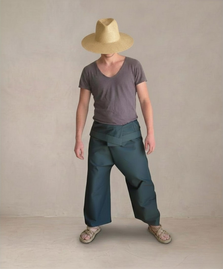Pantalón Wrap verde
