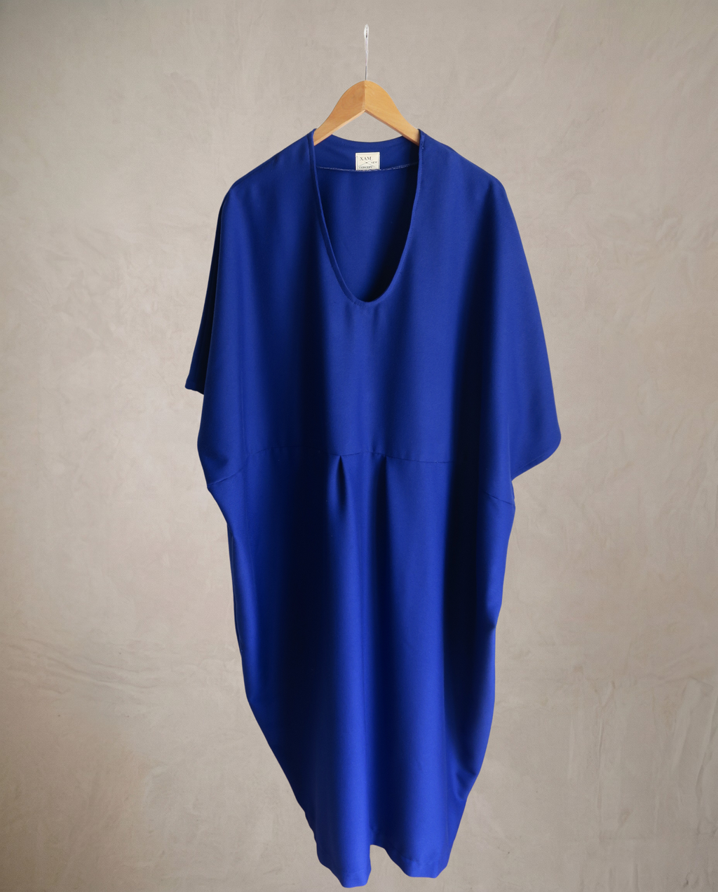 vestido/poncho largo azul