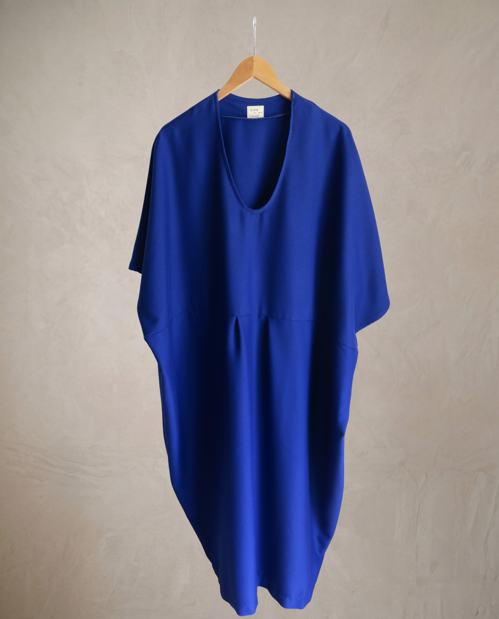 vestido/poncho largo azul