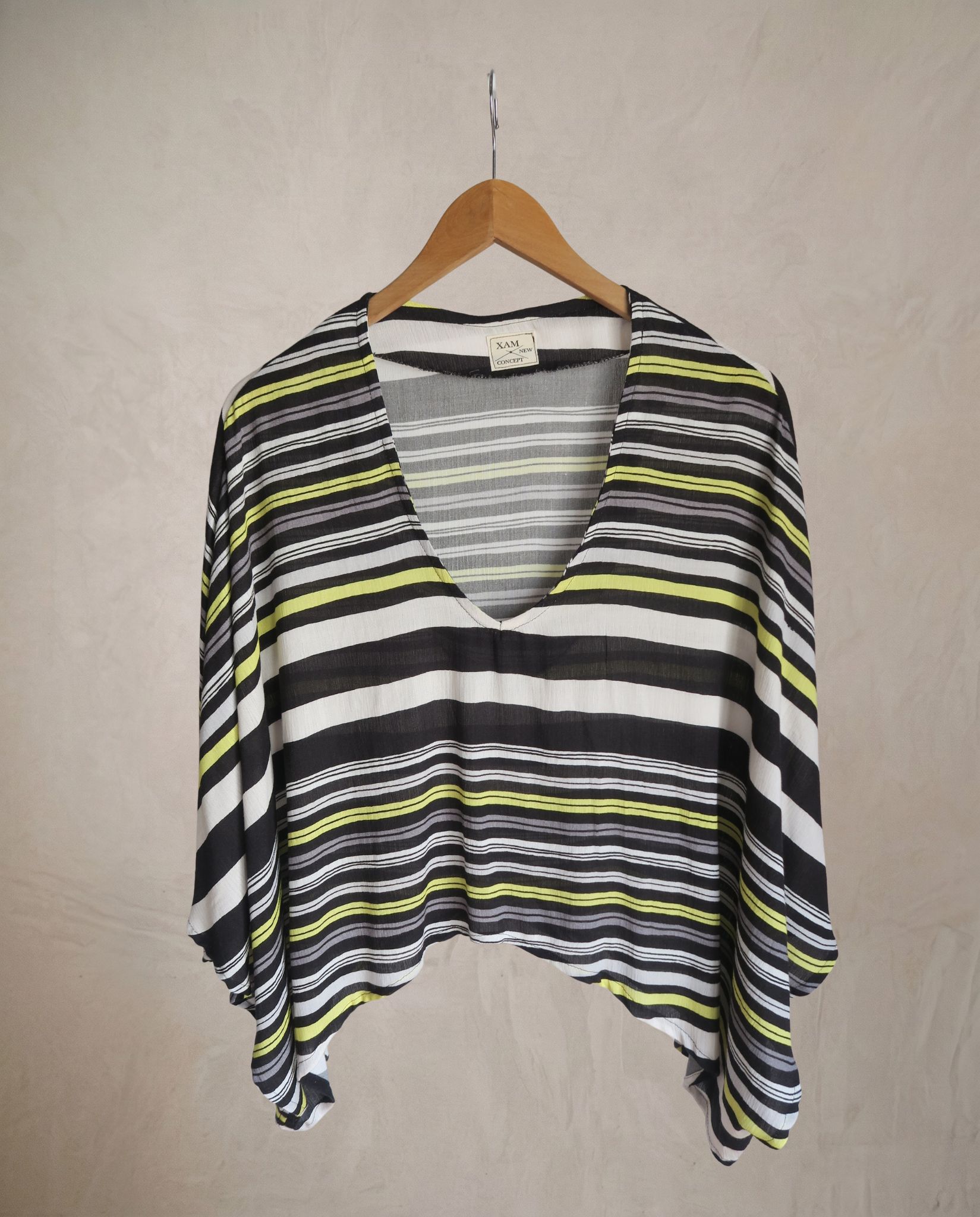 Blusa/Poncho a rayas