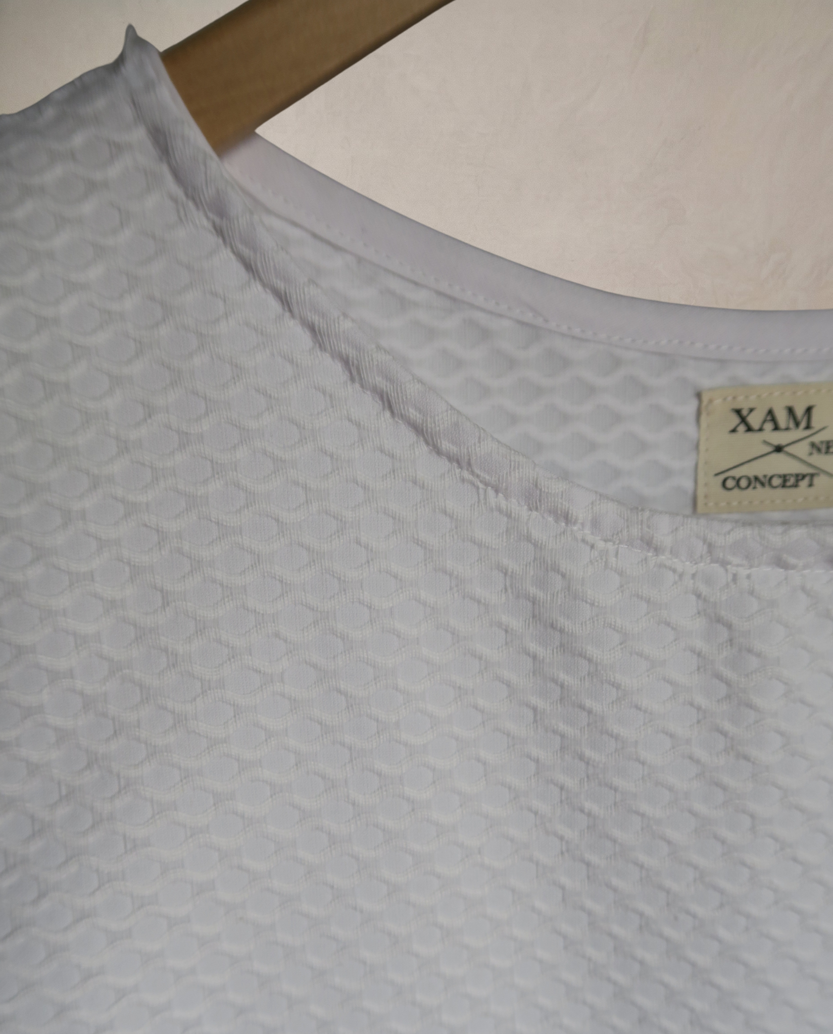 Vestido blanco  dos piezas con bolsillos